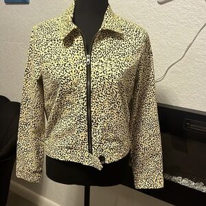Volcom Frochickie Leopard Print Jacket size S.